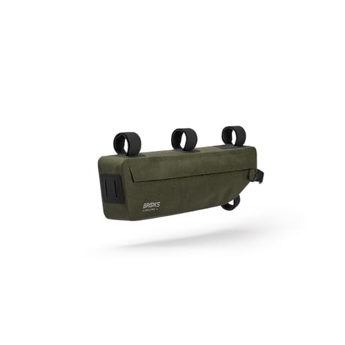 Brooks England Scape Frame Bag, Cycling and Gravel Bag, Mud Green, One Size
