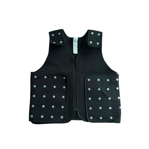 P Power Wearhouse Compression Vest Designed for Anxiety Relief, Autism, ADHD, Alzheimer’s, and Dementia Support. (Black, M)