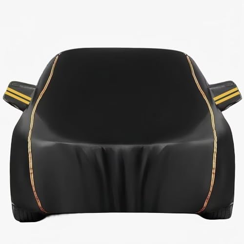 Car Cover for Suzuki Swift 2017-2024,Full Car Covers 100% UV Resistant Insulated car Tarpaulin, Outdoor Anti-Typhoon rain Snow dust Proof and Breathable, Exterior Accessories(Black)