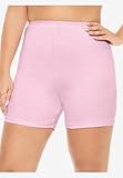 Comfort Choice Women's Plus Size Cotton Boxer 10-Pack - 10, Pastel Pack