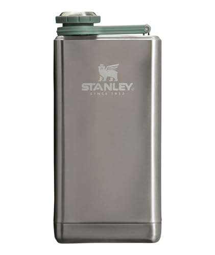 Stanley Legendary Classic Pre-Party Liquor and Spirit Flask - 8 Ounce - Stainless Steel Pocket Friendly Flask