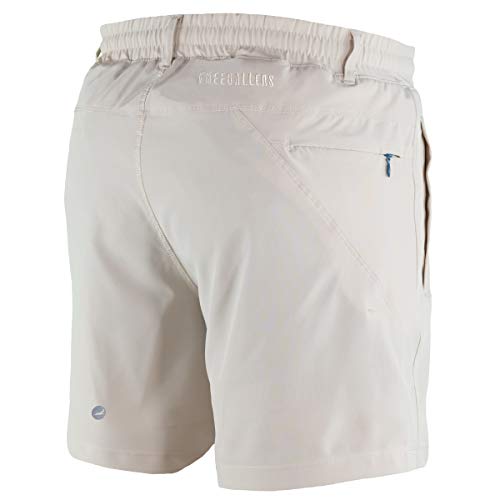 Meripex Apparel Men's Freeballer 10" Athetic Gym Performance Sport Shorts – Perfect for Running, Weightlifting, and Yoga (Large, Stone Khaki)