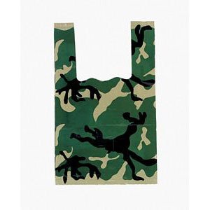 Rothco Woodland Camo Shopping Bag 9" x 14" (100 Pack)