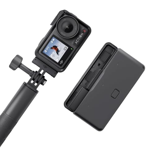 DJI Osmo Action 4 Adventure Combo, 4K/120fps Waterproof Action Camera with a 1/1.3-Inch Sensor, 10-bit & D-Log M Color Performance, Up to 7.5 h with 3 Batteries, Outdoor Camera for Travel, Biking