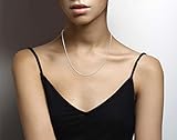 Miabella 925 Sterling Silver Italian 1.5mm, 2mm, 2.5mm Round Snake Chain Necklace for Women Made in Italy (20, 2.0mm)