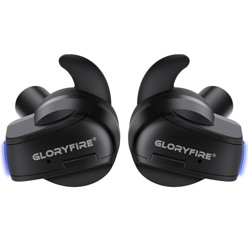 GLORYFIRE Shooting Ear Protection Bluetooth Ear Plugs for Shooting Range Hearing Protection 26dB Noise Reduction