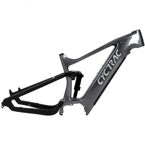 Carbon Fiber E-Bike MTB Frame 17 ''Soft Tail Mountain Bike Frame 27.5/29er Shock Absorbing Bicycle Frame 140mm Frame Travel Boost 12 * 148mm Routing Internal