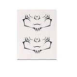 Ryomen Sukuna Tattoo Itadori Yuji Tattoo Anime Cosplay Temporary Tattoos Body Face Wrist Stickers Makeup Props Accessory (D)