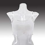 SHERRYLO Sheer Tank Top for Women See Through Stretch Crop Top Summer Sleeveless Strap Mesh Cami Tops White