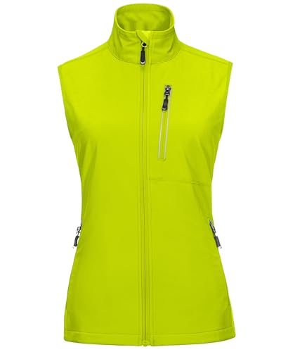 33,000ft Women's Lightweight Running Vest Outerwear with Pockets, Windproof Sleeveless Jacket for Golf Hiking Travel