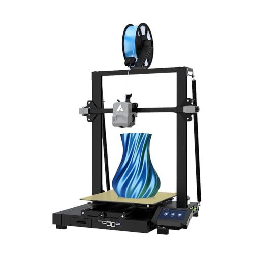 Fast Speed 3D Printer R2 PEI Spring Steel Sheet Auto Leveling Tool Storage Box Dual-Gear Direct Extruder, Dual Lead Screw Drive 11.8x11.8x13.8 inch Large Printing Size