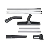 Fein Accessory Set for Efficient Cleaning on Turbo Wet/Dry Dust Extractors - Includes Metal Extension Tubes, Crevice Nozzle, Dusting Brush and Elbow - 31345071020