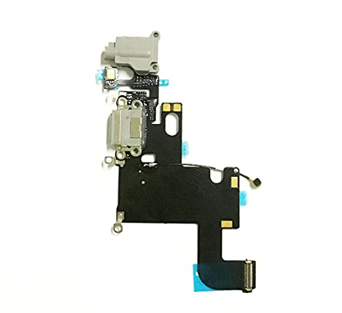 10pcs for iPhone 6 6G 6S 6P 7 7P 8G 8 Plus USB Charger Charging Port Dock Connector Flex Cable with Microphone (6S White)