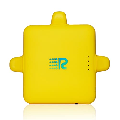 Rush Charge Wireless Power Bank (Yellow) – Trident 3-in-1, 4000mAh Portable Battery Bank for Samsung, iPhone, Earbuds, & More - Micro USB, Lightning, & USB C Power Bank – Travel Slim Power Bank