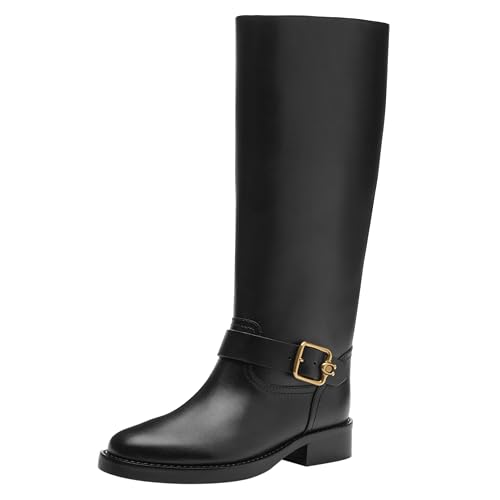 COACH Women's Madeline Boot Industrial Shoe, Black, 8