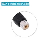 Fancasee (2 Pack 6 ft Speaker Wire RCA Female Plug Jack Connector Adapter to Bare Wire Open End Audio Video RCA Cable for Amplifier Receiver Speakers