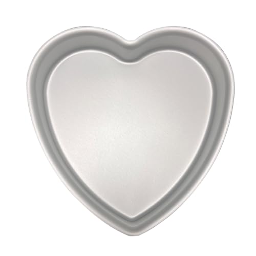 10 Inch Heart Shaped Cake Pan, Aluminum Heart Cake Mold, Heat-Resistant Baking Cake Pan for Wedding, Party, Family Occasions, Chocolate, Bread. (10 × 2 Inch)