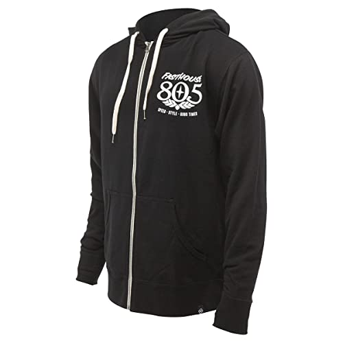 FASTHOUSE 805 OG Hooded Zip Up (Black, X-Large)