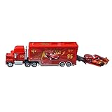 hannaier Movie Cars Toys Lightning McQueen Mack Hauler Truck & Racer Speed Racers Metal Toy Car (Trucks, Racing Cars) (red (Color))