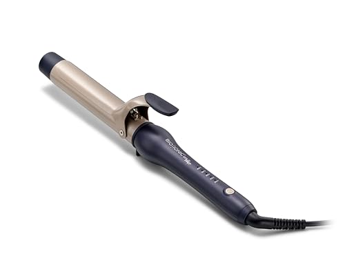 Bio Ionic GoldPro 1.25" Curling Iron, Blue, Moisturising Heat & 24K Gold MX, New & Improved 12% Longer Barrel Ceramic Curling Iron, Adjustable Heat, Versatile Hair Styling Wand for Long-Lasting Curls