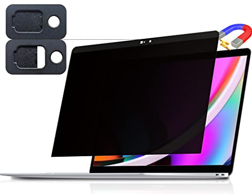 Peslv Magnetic Privacy Screen for Macbook Pro 13 Inch (2016-2022, M1, M2) / Macbook Air 13 in (2018-2021, M1), Removable Anti Blue Light Glare Filter for Mac 13In Laptop