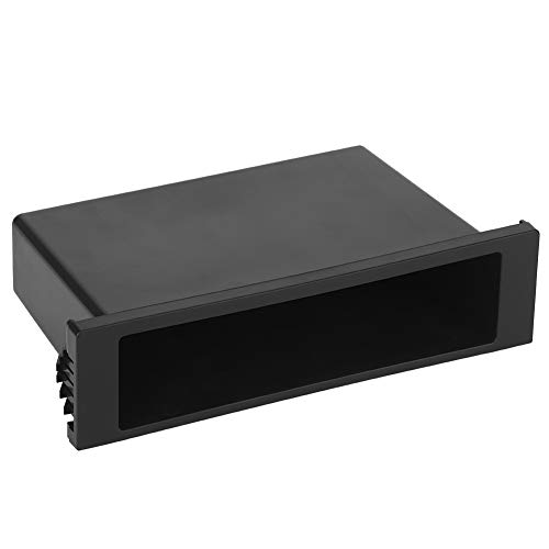 Universal Radio Pocket Cd Storage Single Din Install Mounting Dash Trim Kit 1Din Car Stereo Radio Storage Box Inner Organizer Fits for