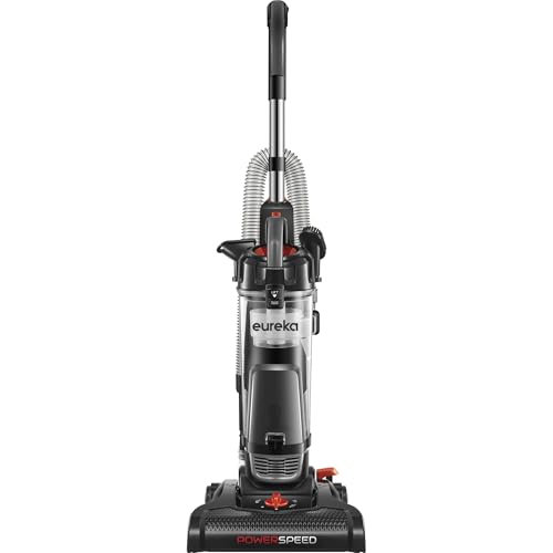 Eureka PowerSpeed Upright Vacuum Cleaner, Black, Silver