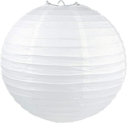 Paper lanterns，Paper Lanterns Lampshade， Paper Lanterns Decorations 15 Pcs Mix Size Paper Ball Lampion Hanging White Wedding Decoration Paper Lanterns Lampshade Party Decor