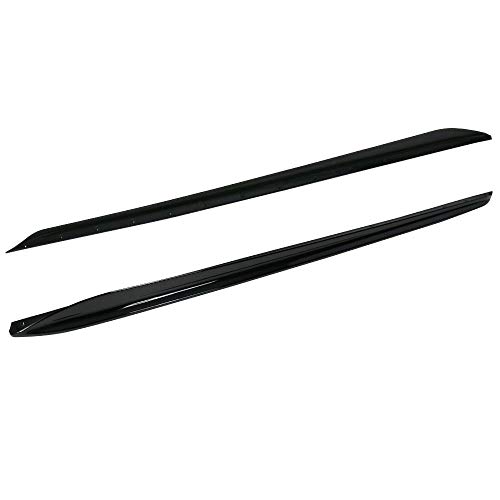 IKON MOTORSPORTS, Side Skirts Compatible With 2019-2023 BMW G20 3 Series M-Sport Bumper, M-Performance Rocker Panel Side Skirt Extension Lip Spoiler 2PC Set ABS Gloss Black