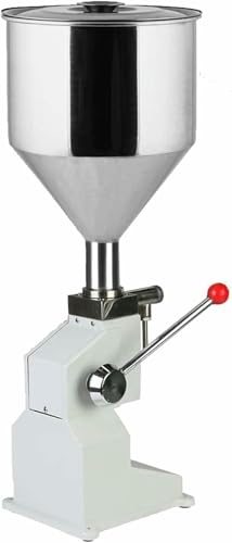 YAFODUTE Manual Liquid Filling Machine A03 from 5 to 50 Ml: Stainless Steel Bottles Filling for Cosmetic Oils, Lip Glitters, Creams, Shampoos and Honey ~/