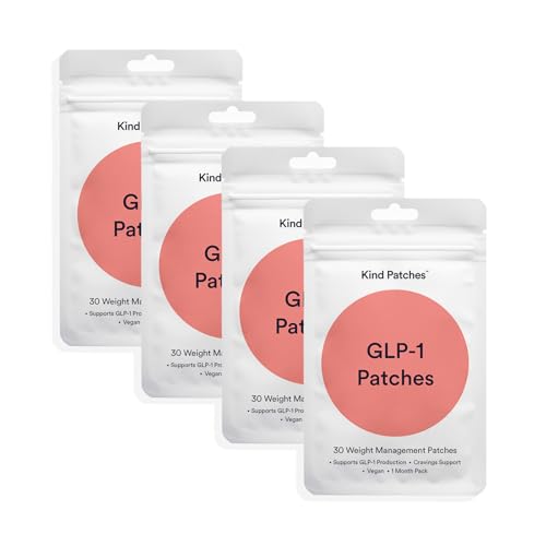GLP - 1 Patches by Kind Patches for Unisex - 30 Count Patches - Pack of 4