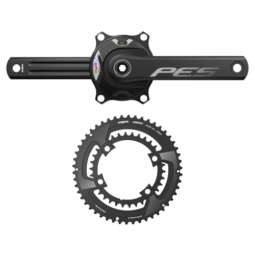 Magene 165mm Power Meter Crankset and QED 53/39 chainrings