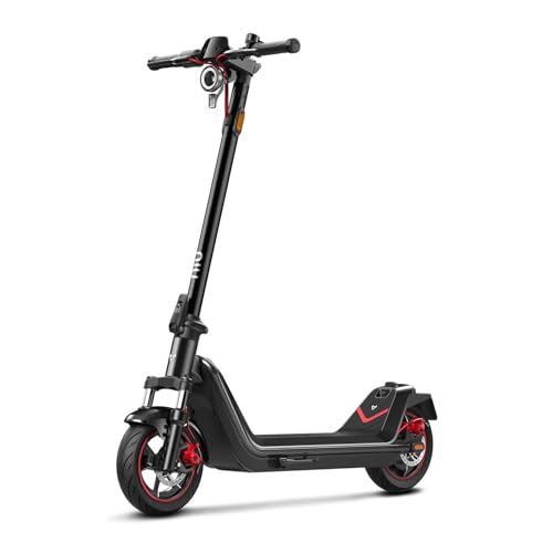 NIU 300X Electric Scooter - All-Terrain Suspension, 37.3 Miles Long Range, Self-Healing Tires, Max 1000W Motor, Triple-Braking System, 10.5'' Self-Healing Tires, Foldable Design, UL Certified