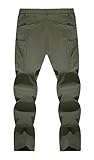 TACVASEN Tactical Pants for Men Lightweight Quick Dry 8 Pockets Hiking Pants Men Waterproof Work Cargo Trousers for Outdoor Hunting Green 34