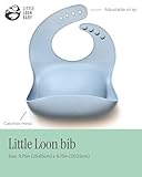 Little Loon Baby Feeding Essentials: Baby Led Weaning Supplies with Baby Plates, Silicone Bibs, Baby Spoons, Sippy Cups, Toddler Plates and Bowls Set - Baby Essentials - Baby Shower Gifts (Lake)