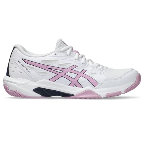ASICS Women's Gel-Rocket 11 Volleyball Shoes, 9, White/Light UBE