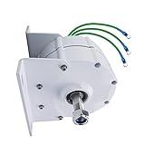 HENGJINGTR 12000W Low RPM Permanent Magnet Generator 12V-220V 3 Phase Permanent Magnet Ac Alternators Gearless with Base for Wind Turbine Water Wind Turbine,48v