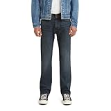 Levi's Men's 505 Regular Fit Jeans (Also Available in Big & Tall), Dark Stonewash, 32W x 32L