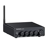 Fosi Audio Bluetooth Subwoofer Amplifier 2.1, BT30D Pro Subwoofer Amp with TPA3255 Chips 165W x2+350W & Bass Treble Control, 2.1 Channel Sub Amplifier for Desktop/Outdoor/Bookshelf Speakers