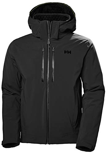Helly-Hansen Alpha LIFALOFT Insulated Ski Jacket for Men – Enhanced Warmth & Lightweight Design, 990 Black - L