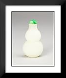 ArtDirect Artist Unknown 20x24 Black Modern Framed and Double Matted Art Print Titled Gourd-Shaped Snuff Bottle