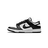 Nike Dunk Low Retro Men's Basketball Shoes, White Black White, 8 US