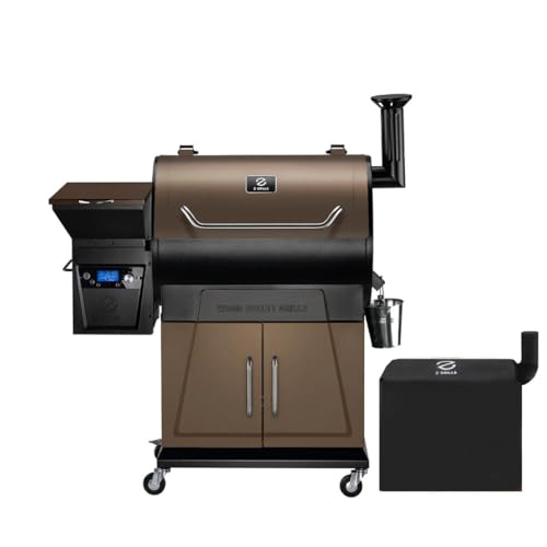 Z GRILLS 2025 Electric Pellet Grill & Smoker, 700 sq in Cooking Area, Dual-Wall Insulation, PID V2.1 Controller, Meat Probes, Easy Hopper Clean-out, Includes Grill Cover, 8 in 1 Outdoor BBQ, 700D6