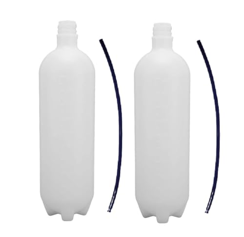 AmeriCan Goods 2/Pcs DCI Dental Plastic Water Bottle Heavy-Duty Plastic 2 Liter With Cap & Pick-Up Tube Self Contained