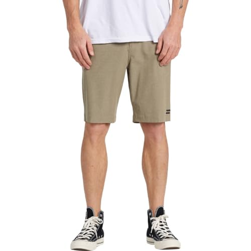 Billabong Men's Crossfire Mid Hybrid Short, Khaki