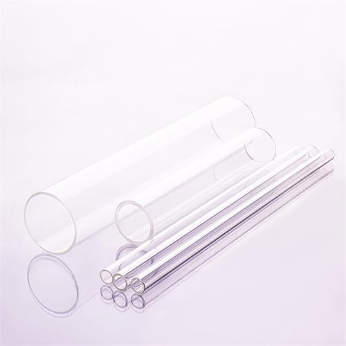 Hoangbinsn 3pcs High borosilicate glass tube,Outer diameter 40mm,Thk. 2mm/2.5mm,L. 200mm/250mm/300mm,High temperature resistant glass tube(O.D.40x2.5x420mm)