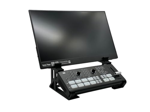 Iron Prints Combo Stand for Osee GoStream Deck and Monitor, Adjustable Up to 33mm, Cold Shoe Attachment, Easy Install, Slide On Design, Non-Slip Feet
