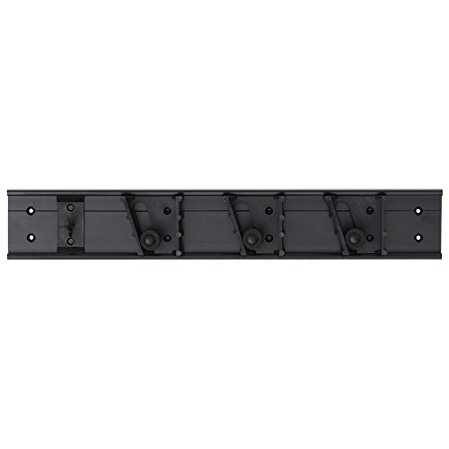 Carlisle FoodService Products 4073100 Roll 'N Grip Mop, Broom and Tool Holder / Storage System, 3 Positions + 1 Hook
