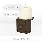 Luminara Flameless Candle Nightlight - Patented Flickering Real-Flame Effect Technology Mimics Real Candle - Plugs into Outlet - Dusk to Dawn Sensor Auto Switch On/Off - Safe for Families Kids Pets