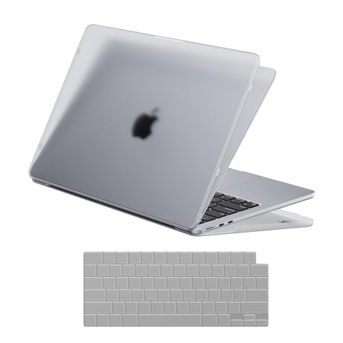 Soonjet Invisible Armor for MacBook Air 15 inch Case 2025 2024 2023 M4 M3 M2 [Same as Bare Device] [Scientific Slim] Protective Hard Shell Translucent Cover Laptop - Matte Clear